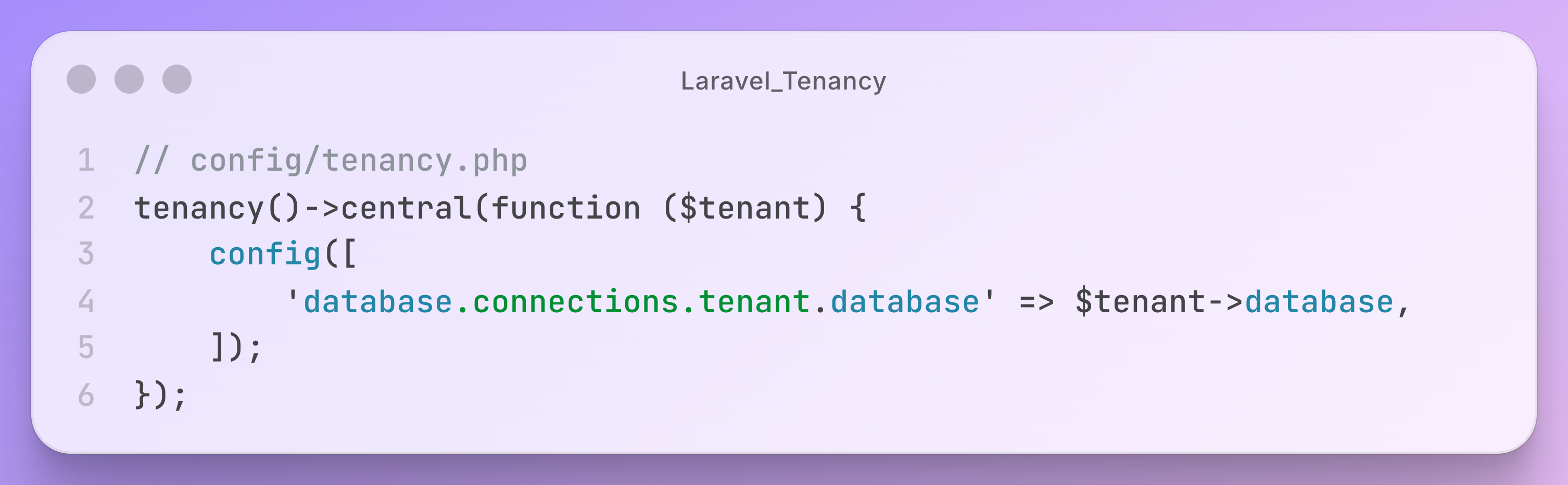Configuration Laravel Tenancy pour le multi-tenant